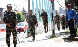 चिनियाँ राष्ट्रपति सी आउँदै, नेपाली सेना गस्ती गर्दै