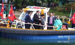 बंगलादेशी राष्ट्रपति हमिद यसरी रमाए फेवातालमा ! फोटो फिचर