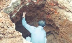 चापागाउँमा भेटियो लिच्छविकालीन ढुंगेधारा