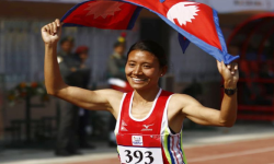 साग : नेपाललाई अर्को स्वर्ण पदक, भारतलाई हराउँदै एथलेटिक्समा स्वर्ण जित्ने पहिलो नेपाली महिला बनिन् सन्तोषी