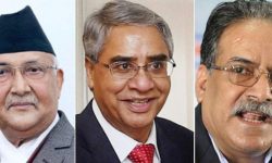 वेपत्ता आयोग गठन गर्न ओली, प्रचण्ड र देउवा बालुवाटारमा