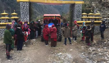 ट्याक्टर पुगेपछि खुशीयाली