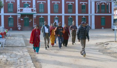 पाल्पा दरवार संग्रहालयमा पर्यटक