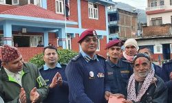 प्रहरी चौकी निर्माणकालागि ५ रोपनी जग्गा निः शुल्क दान