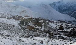 मुस्ताङमा पुनः हिमपात, जनजीवन प्रभावित