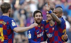 बार्सिलोना शिर्ष स्थानमा, मेस्सी एक्लैले गरे चार गोल