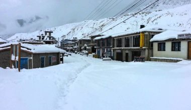 मुस्ताङमा फेरि हिमपात, जोमसोममा एक फिट हिउँ जम्यो,  माइनस ५ डिग्री तापक्रम