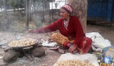 बदाम बेचेर गुजरा