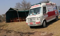 क्वारेन्टाइनमा तैनाथ एम्बुलेन्स