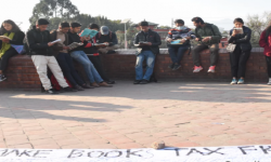 पुस्तकमा बढाइएको करको विरोध पुस्तक पढेर नै !