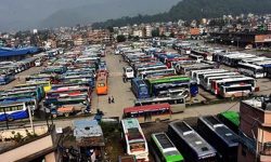 अस्थायी बसपार्क सारिँदै