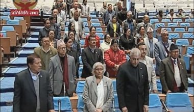 कांग्रेसद्वारा आजपनि सदन अवरुद्धः आधा घण्टाका लागि बैठक स्थगित