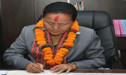 राष्ट्रपतिबाट मन्त्री तुम्बाहाङ्फेले  शपथ  लिइ सम्हालिन् पदभार