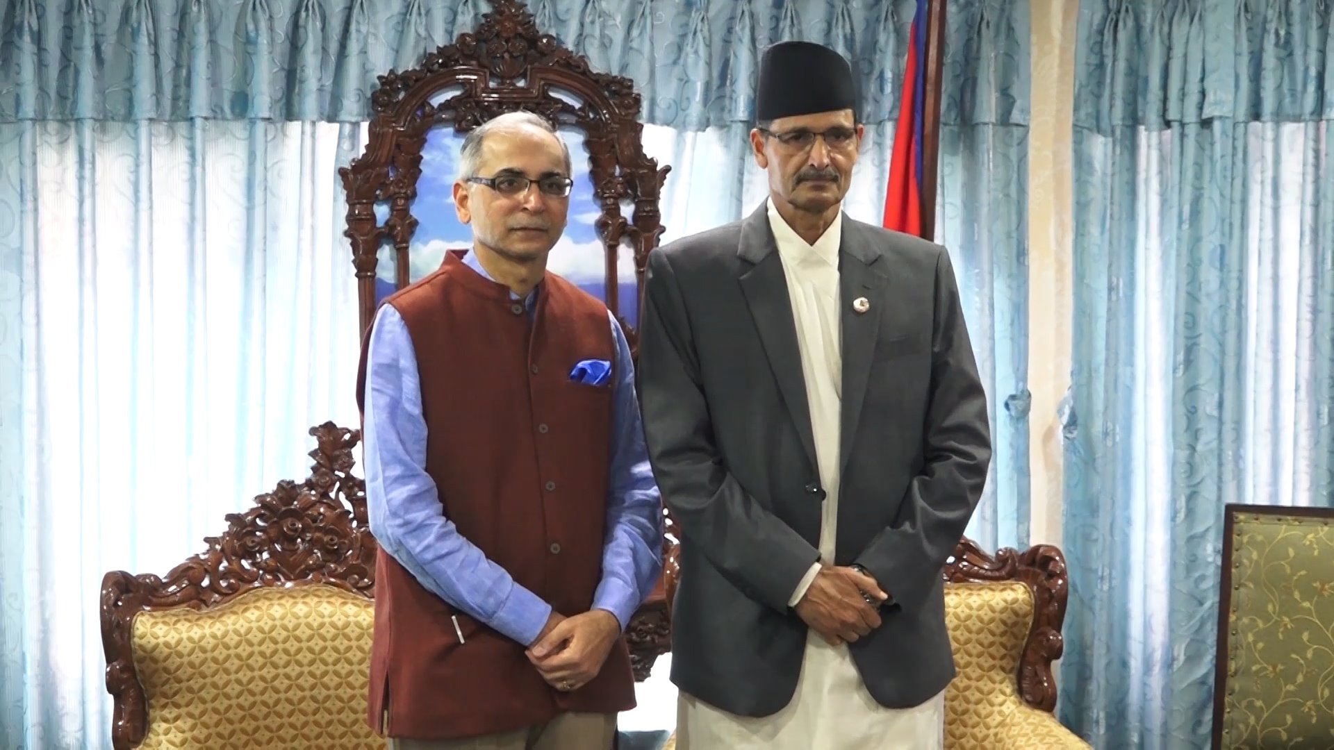 सभामुख र भारतीय राजदूत भेट