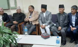 मिर्गौला प्रत्यारोण सफल भएपछि प्रधानमन्‍त्री भेट्न अस्पताल पुगे माधव नेपाल