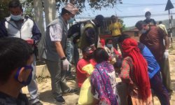 सूर्यविनायक ७ मा राहत सामग्री वितरण