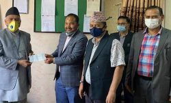 कोभिड–१९ रोकथाम र नियन्त्रणका लागि क्षमादेवीको १० लाख ११ हजार १ सय ११ सहयोग