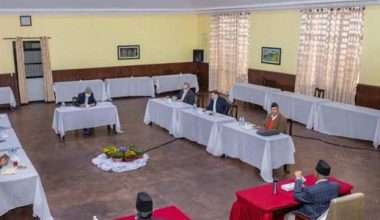 नयाँ नक्सा र एमसीसीबारे छलफल गर्न नेकपा शीर्ष नेताको भेला बालुवाटारमा जारी