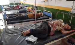 बाँकेमा गए राति भएको सडक दुर्घटनामा परी घाइते भएकाहरुको उपचार हुँदै (फोटो)