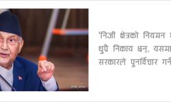 निजी क्षेत्रलाई अख्तियार लाग्दैन– प्रधानमन्त्री