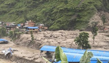 बाढीका कारण दुईको मृत्यु ठूलाेमात्रामा क्षति