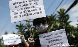 प्रक्रिया पुरा गरेर पनि रोजगारमा जान नपाएको भन्दै प्रदर्शन