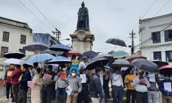 नेपाल राष्ट्रिय व्यवसायी महासंघको छाता जुलुस