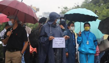 औषधि व्यवसायीहरु आन्दोलनमा उत्रिए (फाेटाेफिचर)