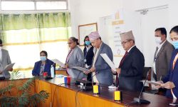 राष्ट्रियसभाका चारै समितिका सभापतिद्वारा शपथ