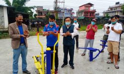 खुल्ला व्यायामशालाको उद्घाटन