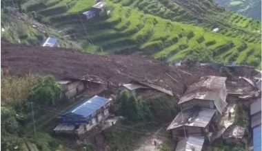 सिन्धुपाल्चोकमा भिषण पहिरो : २२ घर पुरिए, धेरै मान्छे हताहत भएको आशंका