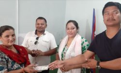 म्याग्दीका बाढीपहिरो पीडितलाई साढे ३४ लाख सहयोग