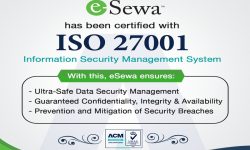 इ-सेवाले पायो आइएसओ २७००१: २०१३ मान्यता प्राप्त प्रमाणपत्र