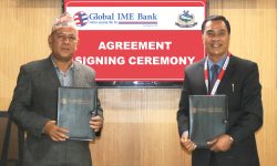 ग्लोबल आइएमई बैंक र होटल व्यवसायी महासंघ नेपालबिच सम्झौता