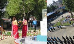 महानगरीय प्रहरी परिसर ललितपुरमा नवनिर्मित बाटिका तथा अमर प्रहरी स्मारक उद्घाटन