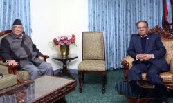 बालुवाटारमा दुई अध्यक्षवीच बैठक जारी, गुटका कारण मन्त्री चयन गर्न सकस