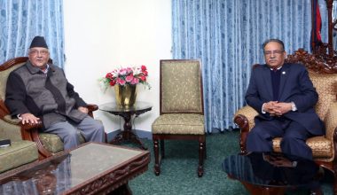 बालुवाटारमा दुई अध्यक्षवीच बैठक जारी, गुटका कारण मन्त्री चयन गर्न सकस