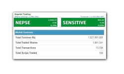 नेप्सेमा १ अर्बभन्दा बढीको कारोबार, परिसूचक ४.४६ अंक बढ्यो