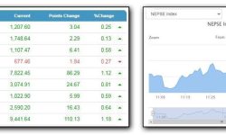 साताको अन्तिम कारोबार दिन एक घण्टाको कारोबारमा ७.६६ अंकले बढ्यो शेयर बजार, नेपाल पुनर्बीमा कम्पनीको सर्वाधिक कारोबार