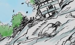 अर्घाखाँचीमा भिषण पहिरो : १८ घर बगायो