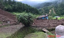 टुनीबोटमा पहिराले पाँच घर पुर्यो, एक बेपत्ता