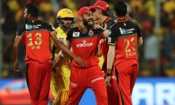 आईपीएल २०२० : बेंगलोरसँग चेन्नई ३७ रनले पराजित