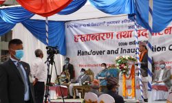 दरबार हाइस्कुलको पुनर्निर्मित भवनको उद्घाटन