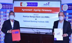 राष्ट्रिय वाणिज्य बैंक र एनबिआईबीच कर्मचारीहरुको कार्यदक्षता अभिबृद्धिको तालिम गर्ने सम्झौता