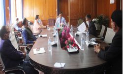 भौतिक मन्त्री नेम्वाङ र महासंघ प्रतिनिधिमण्डलबीच भेट