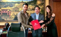 अभिनेता प्रदिप र अभिनेत्री कृष्टिना बने प्रभु बैंकको ब्राण्ड एम्बास्डर