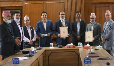 विमानस्थल निर्माणको लागि पहिलो पटक संघीय सरकार र प्रदेश सरकारबीच सम्झौता
