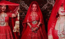 रातो पहिरनमा सजिएकी नेहा कक्करको दुलही अवतार (फोटो फिचर)