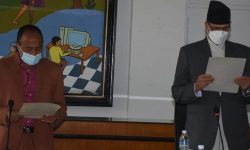 नवनिर्वाचित सांसद पाण्डेले लिए सपथ