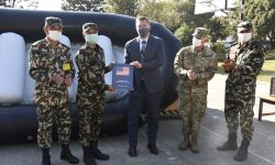 अमेरिकाबाट नेपाली सेनालाई राफ्ट बोट्स हस्तान्तरण